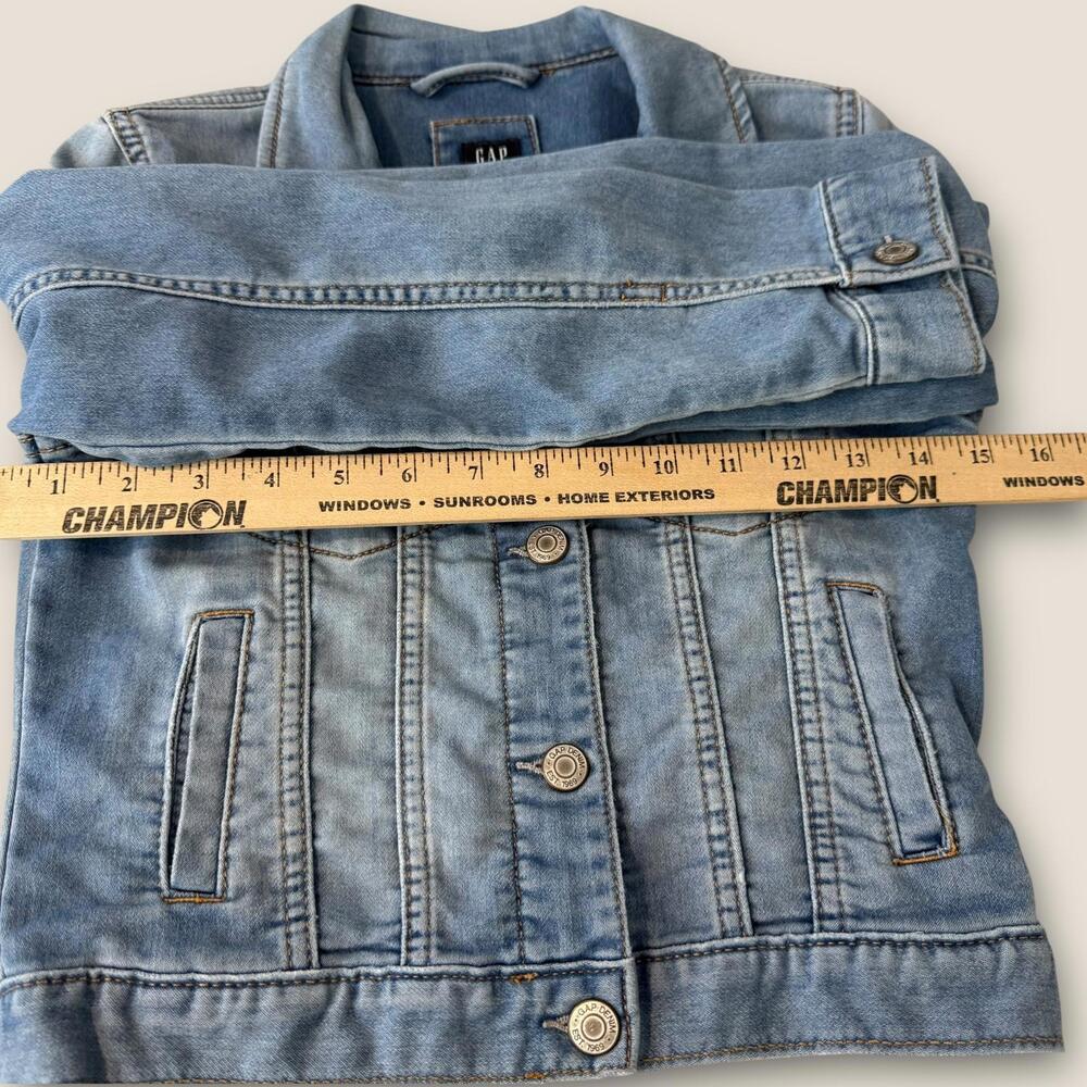 GAP Denim Girl's Size Large Light Blue Denim Jacket - Picture 4 of 5